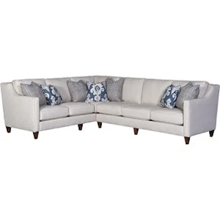 Track Arm Sectional with LAF Corner Sofa